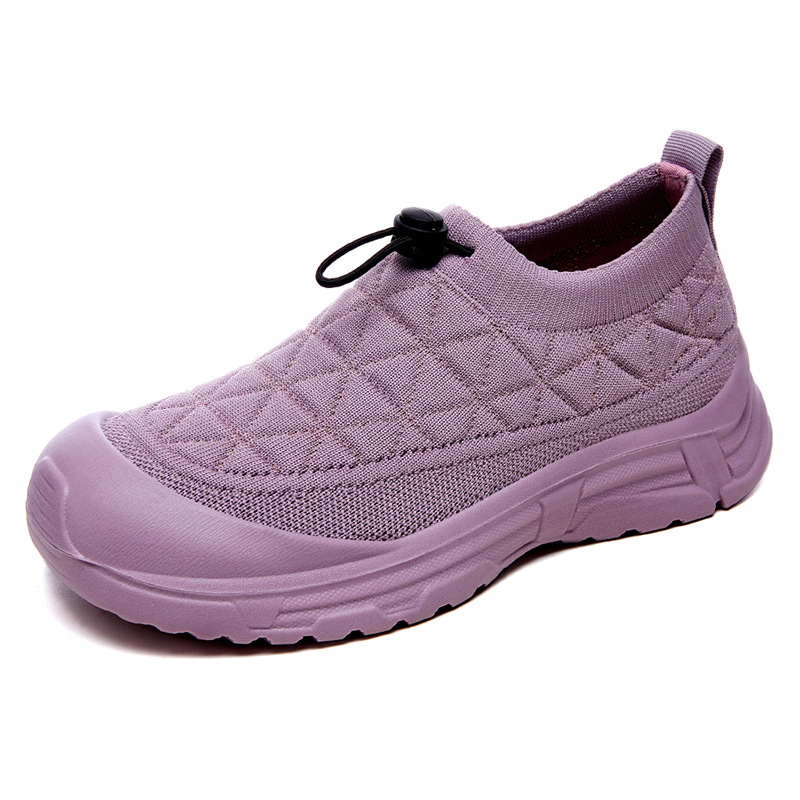 shoes for Women 2025 New cross-border flying woven sock shoes, fashionable and trendy sponge shoes, Shoes for a lazy person wearing one foot Item Picture