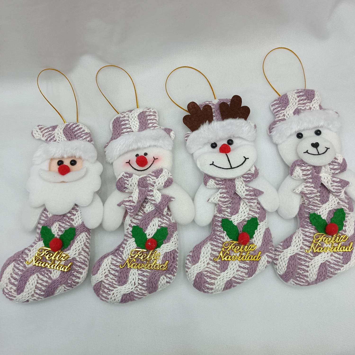 圣诞布艺娃娃挂件G43-6001圣诞装饰