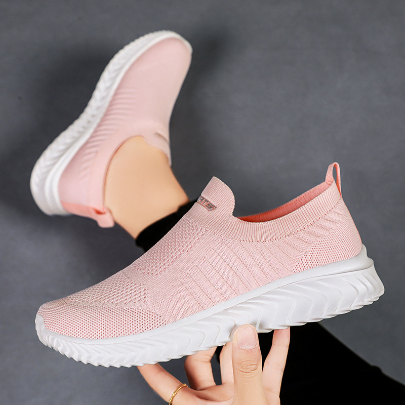 Women's shoes versatile autumn new style mesh breathable single shoes not stuffy feet casual shoes cross-border one-step mom shoes Specification drawing