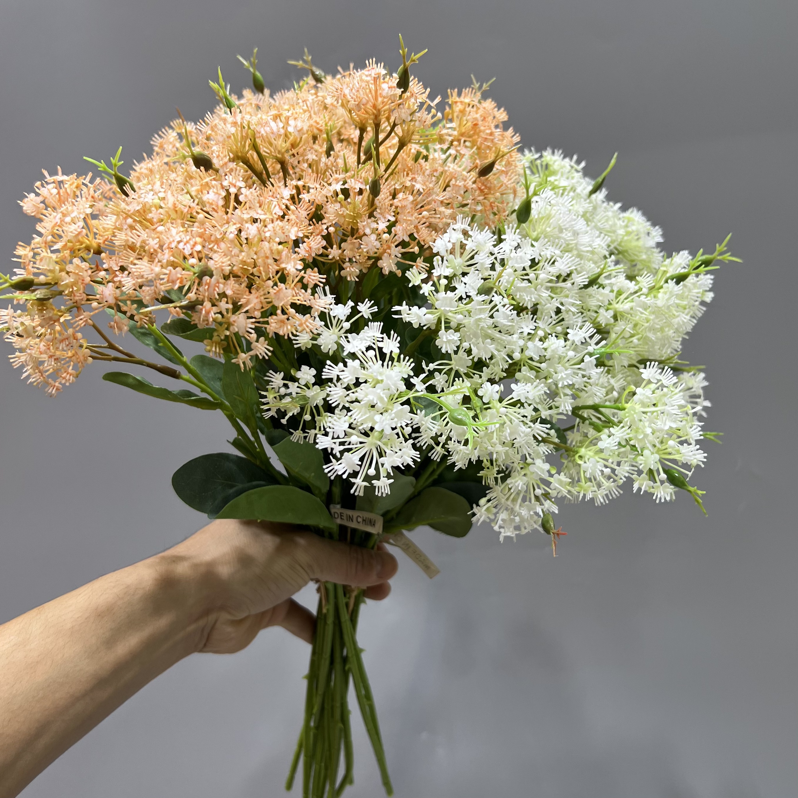 手捧花仿真花束 婚礼插花婚庆装饰花艺手工制作不凋谢花束假花满天星