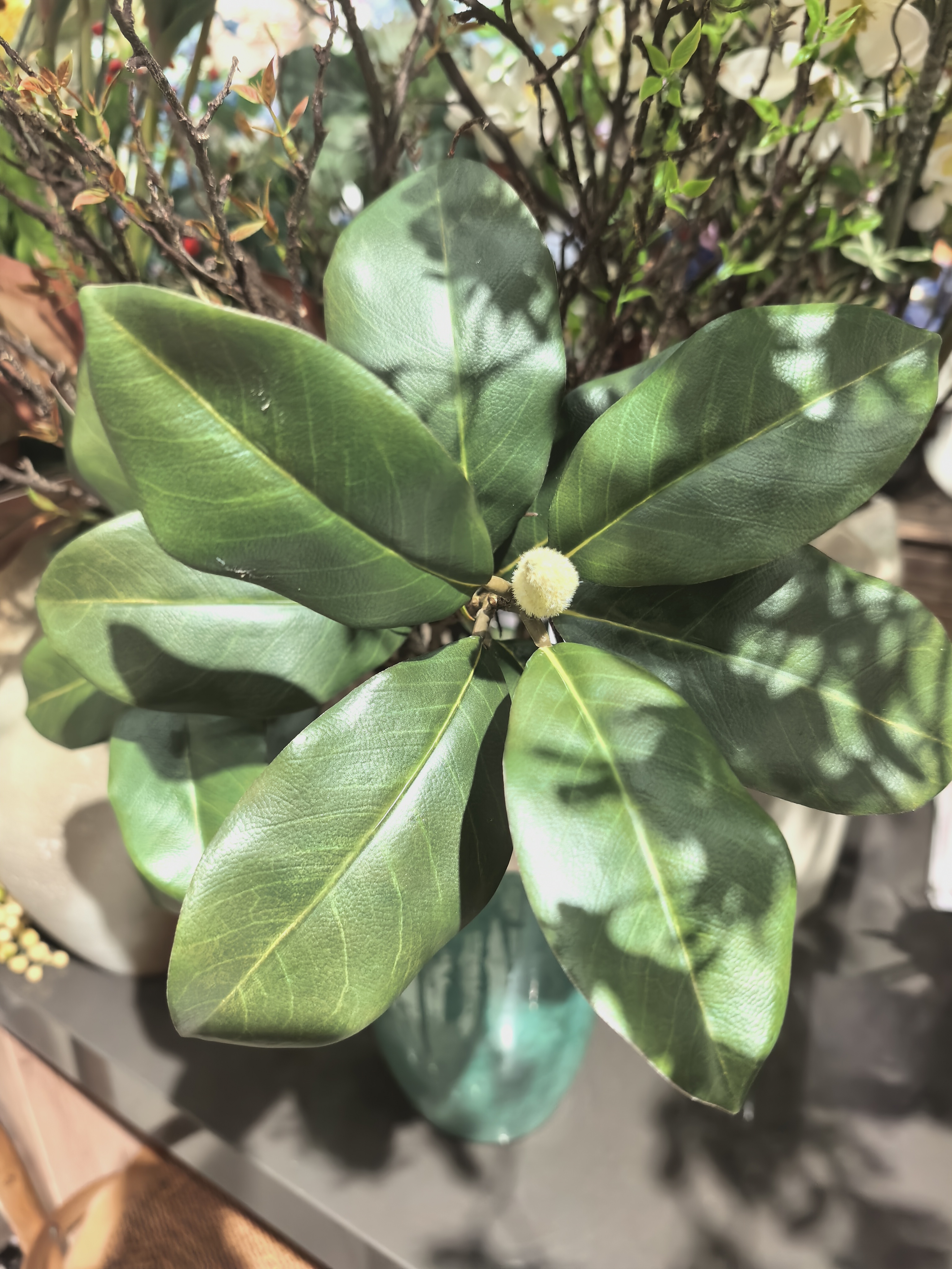 仿真花/要掃墓用的塑膠花/硅胶人造花/春天花园/仿真花河北产品图