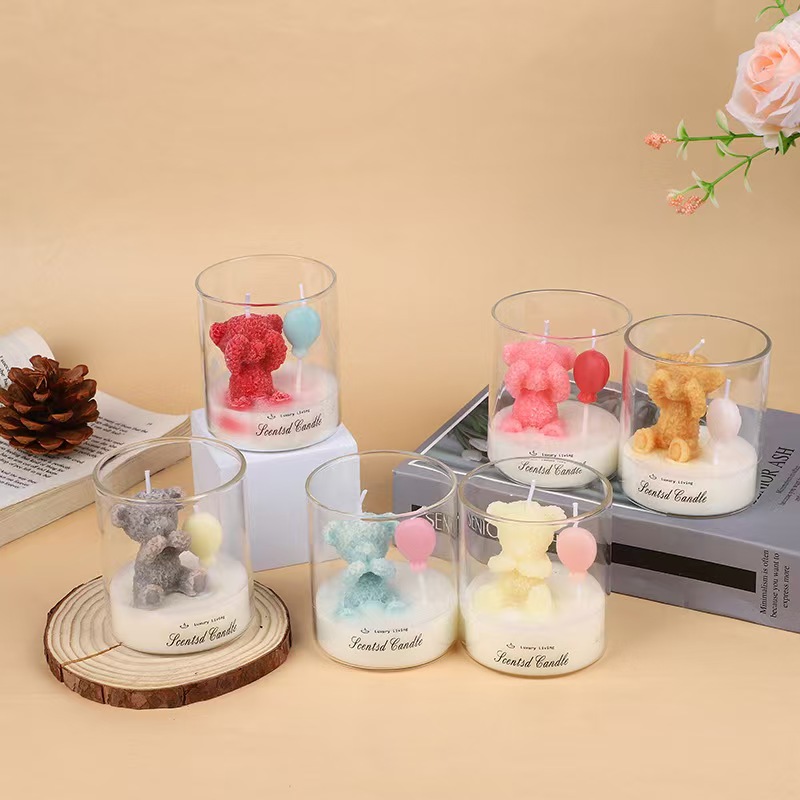Popular mini bear creative decorative items, scented candles, home decoration atmosphere creation props, indoor scented candles Application Scenario