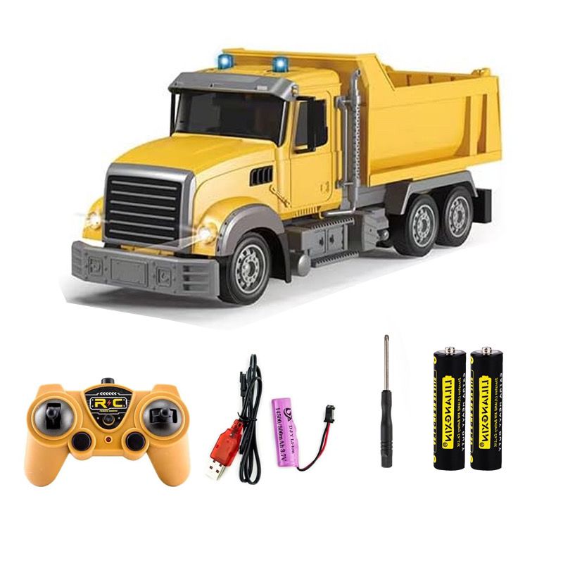 Wuyuan toys, children's mixer trucks, remote control rechargeable cement mixer trucks, remote control cars, Dongfang cars, sanitation vehicles, remote control cars, toys for export and wholesale detail image 11