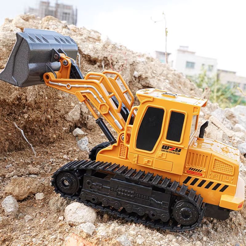 Wuyuan alloy remote control bulldozer toys, engineering vehicles, children's bulldozers, forklifts, boys' electric remote control cars, 3-6 years old, export wholesale, foreign trade detail image 7