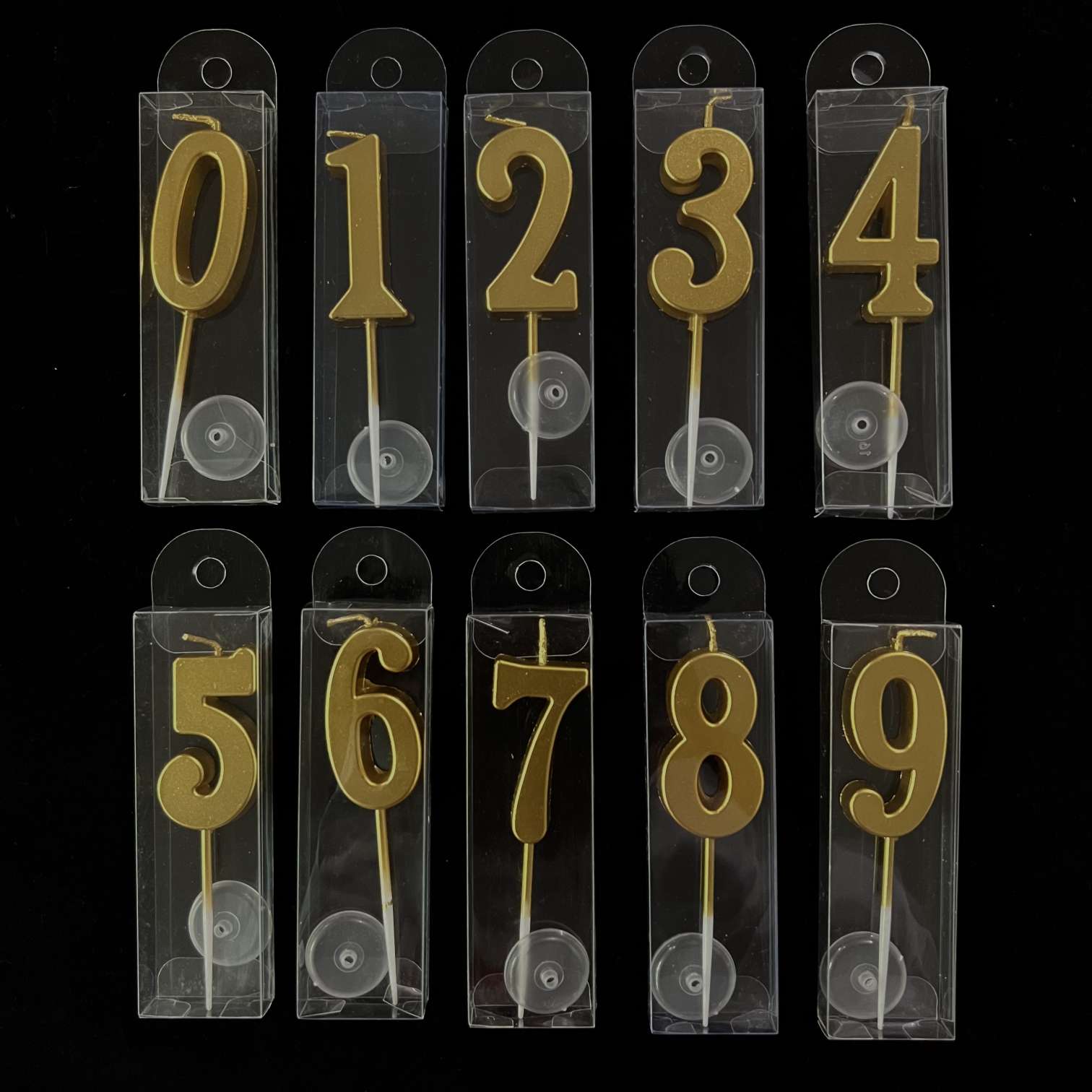 生日蜡烛，金色数字