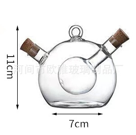 高硼硅玻璃油醋壶瓶酱油壶密封调味料壶异形油壶辣椒油酱油醋细节图