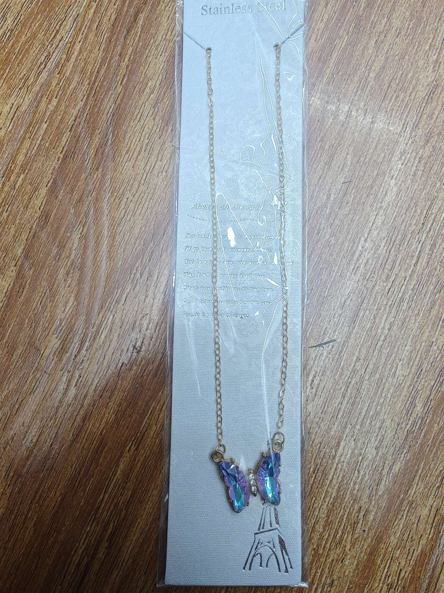 跨境爆款蝴蝶项链