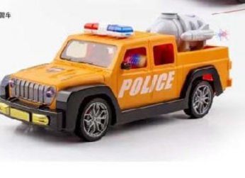1:16牧马人皮卡四通遥控灯光警车车模模型详情图4