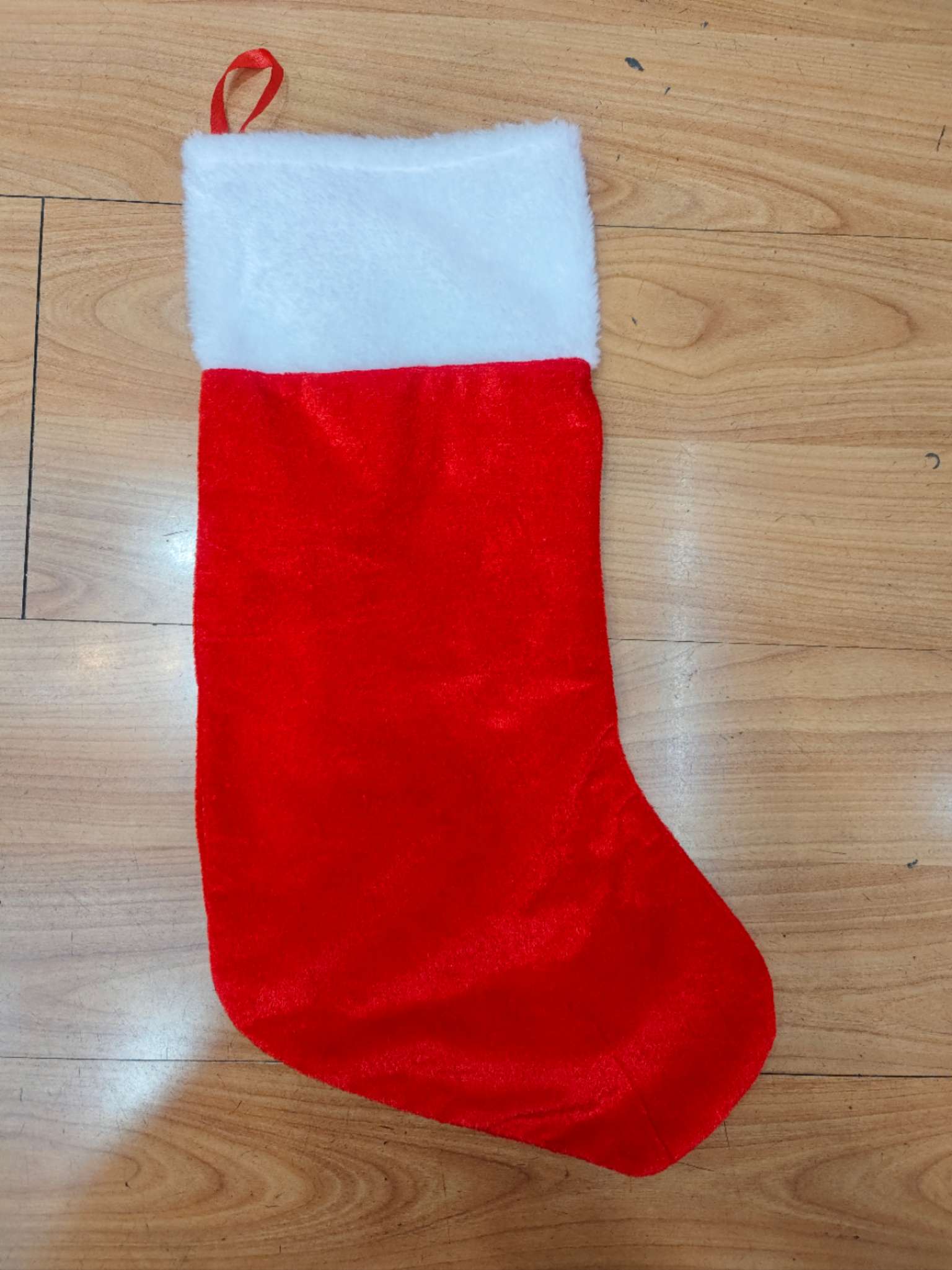 圣诞袜红色毛边圣诞文化装饰用品圣诞节圣诞装饰品节日氛围布置圣诞节圣诞装饰圣诞节