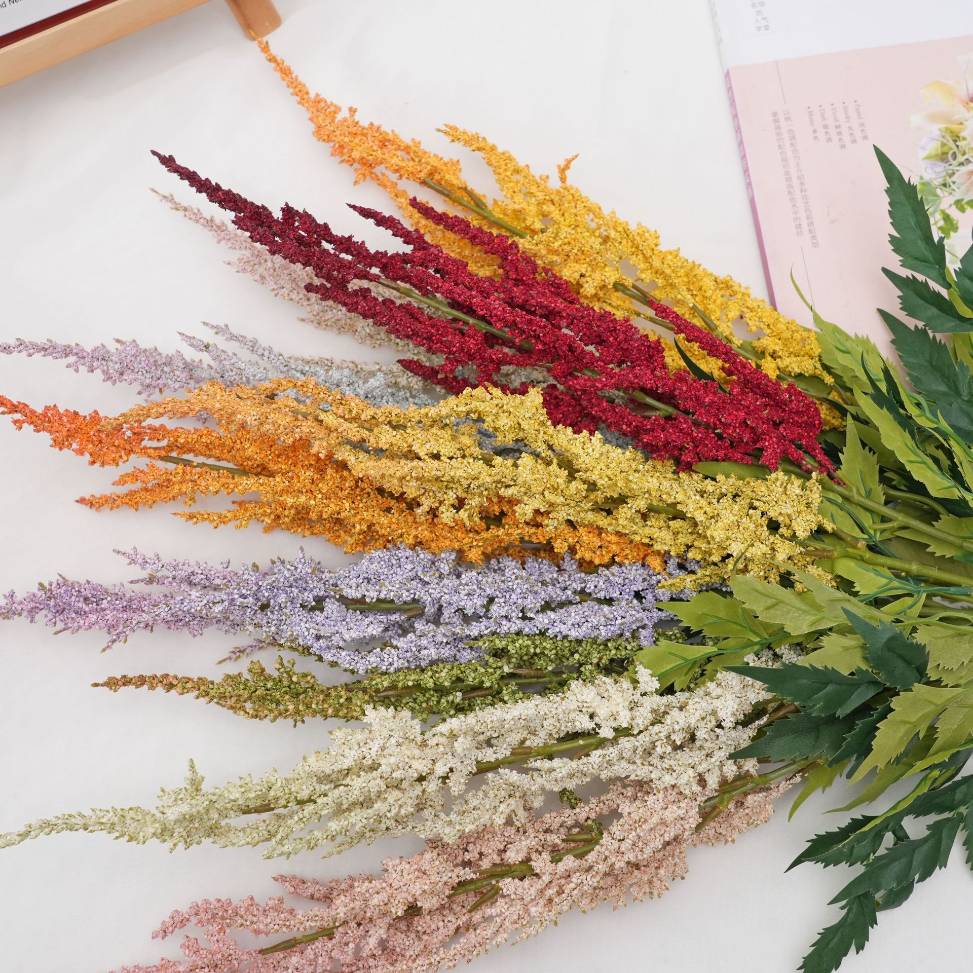 仿真工艺品礼品仿真工艺品摆件仿真工艺品装饰品多款可选 落新妇插花配材仿真花