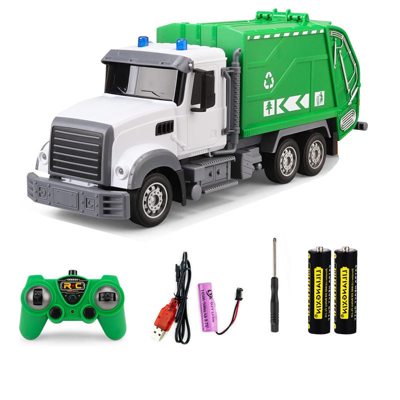 Wuyuan toys, children's mixer trucks, remote control rechargeable cement mixer trucks, remote control cars, Dongfang cars, sanitation vehicles, remote control cars, toys for export and wholesale detail image 14