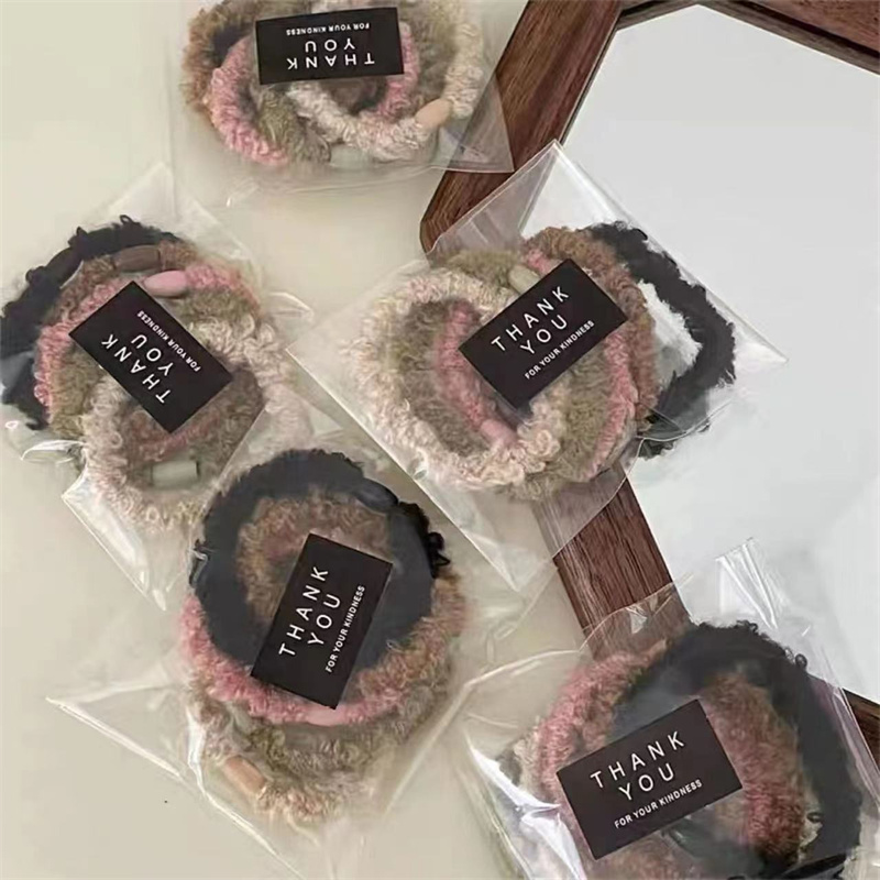 韩版女士拼接发绳头饰铃兰款儿童发饰时尚发饰品多色可选