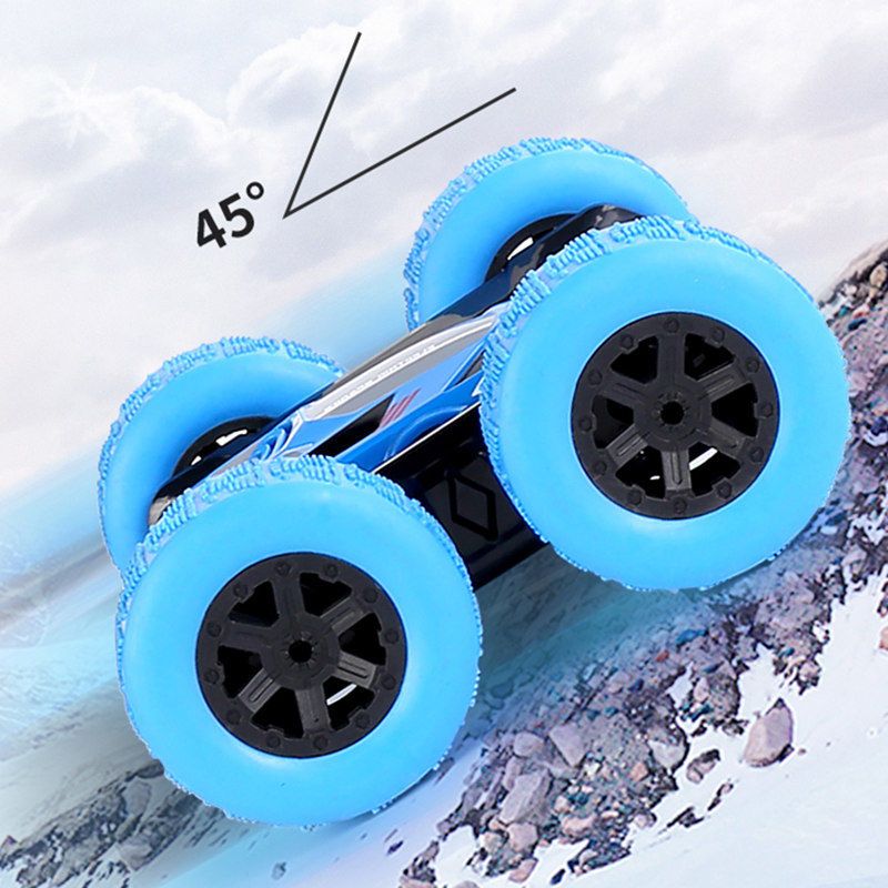 I wish to export and wholesale of toy remote control double-sided stunt cars, rolling cars, four-wheel drive children's toy cars, rechargeable toys for foreign trade details Picture