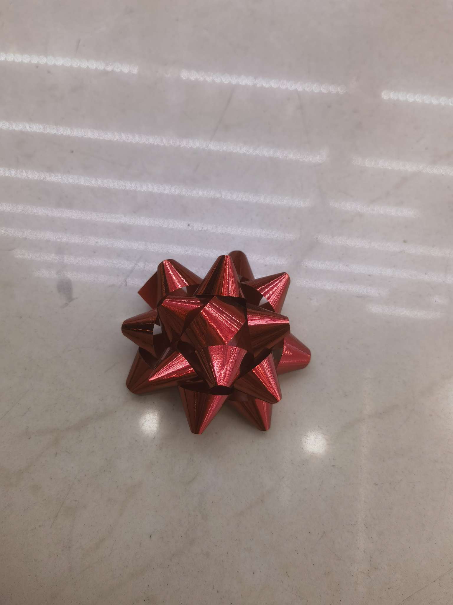4-inch star flower festival party decoration gift ribbon artificial flower Christmas gift packaging solid color star flower detail image 2
