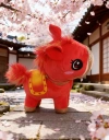 2026 New Style Zodiac Horse 25CM Red saddle Horse plush doll details Picture