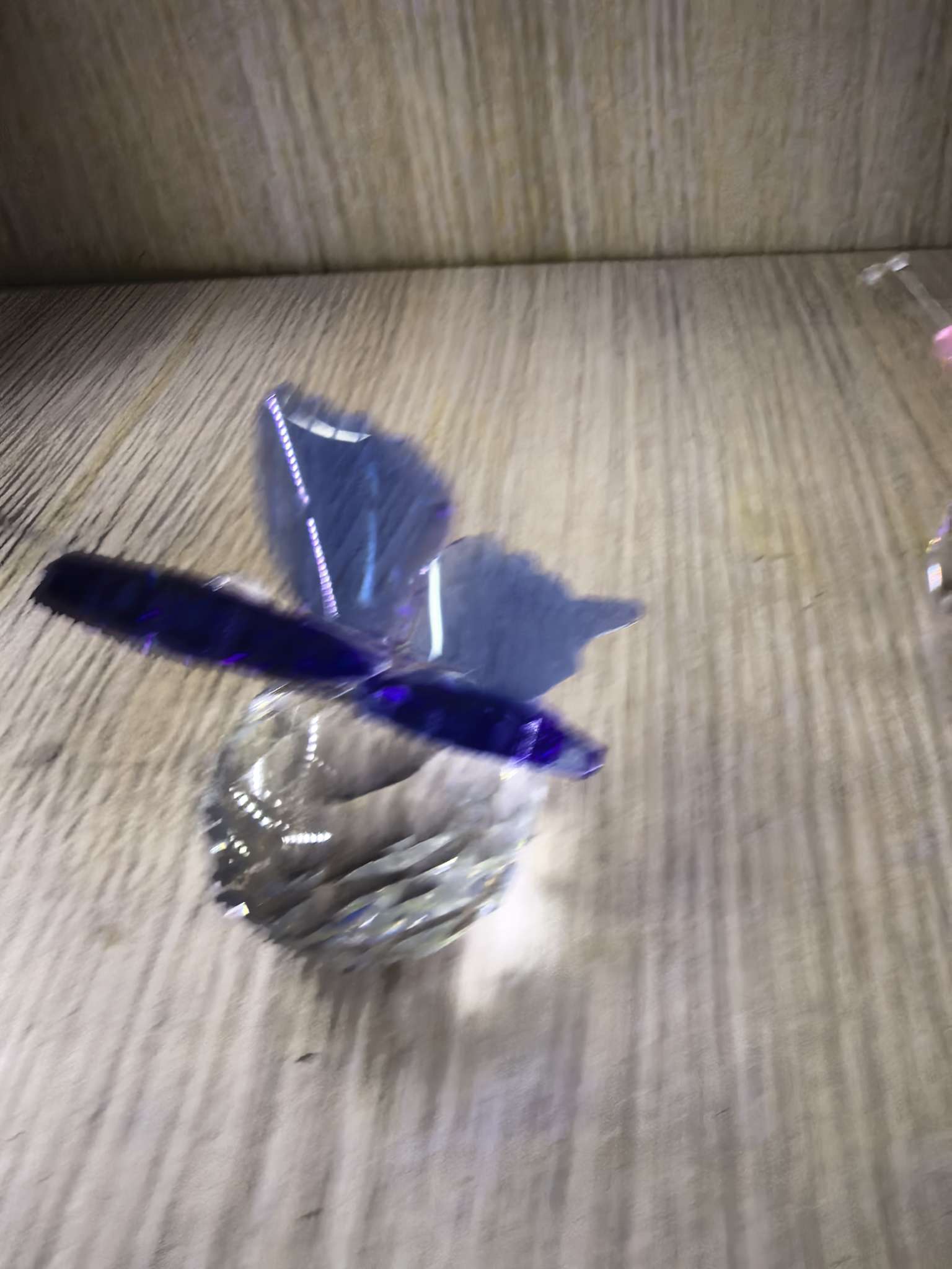 玻璃水晶蝴蝶小动物摆件书架橱柜家居装饰摆件工艺品水晶