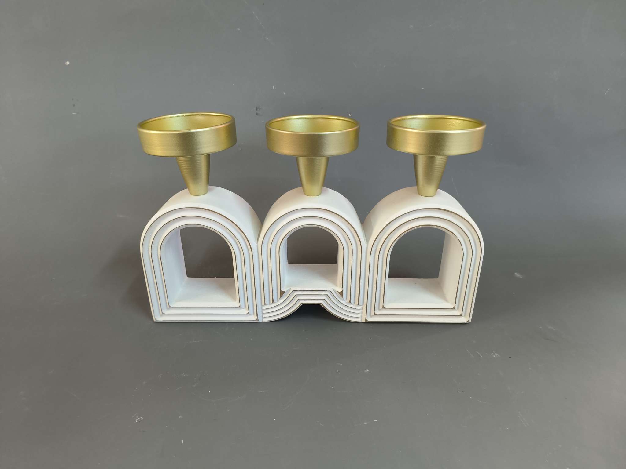 办公文化气氛布置用品烛台蜡烛器皿圣诞蜡烛杯香薰台密度板摆台装饰品详情图5