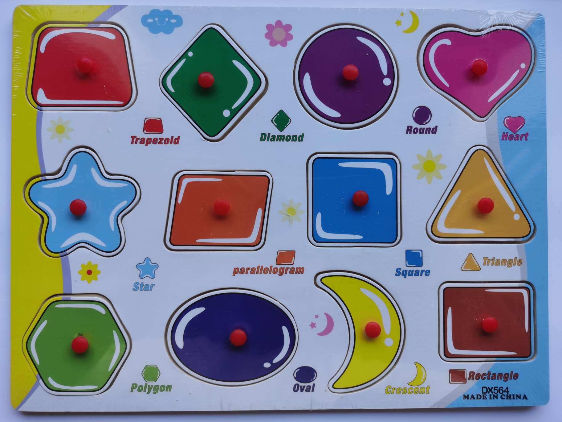 Wooden hand-grabbed board educational toys, children's jigsaw puzzle board, cartoon three-dimensional jigsaw puzzle assembly, fun educational games, suitable for children's learning toys detail image 8