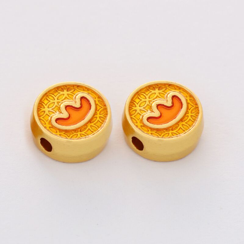 Oil-dripping matte money bag, gourd auspicious cloud, wealth and good fortune, hand-woven diy jewelry bracelet, necklace pendant Specification image