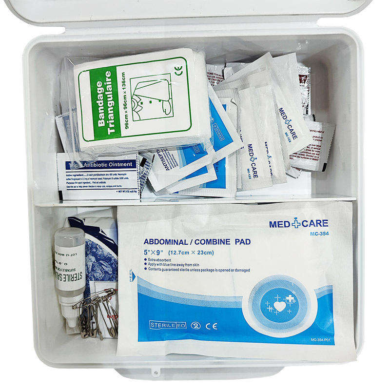 Multi-functional PP first aid kit, portable and wall-mounted emergency storage box Item Picture