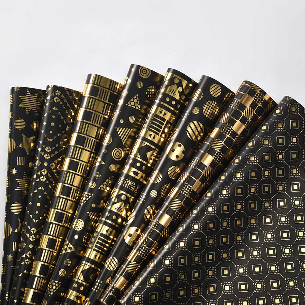 Gift wrapping paper Hotstamp paper 烫金纸 Specification drawing