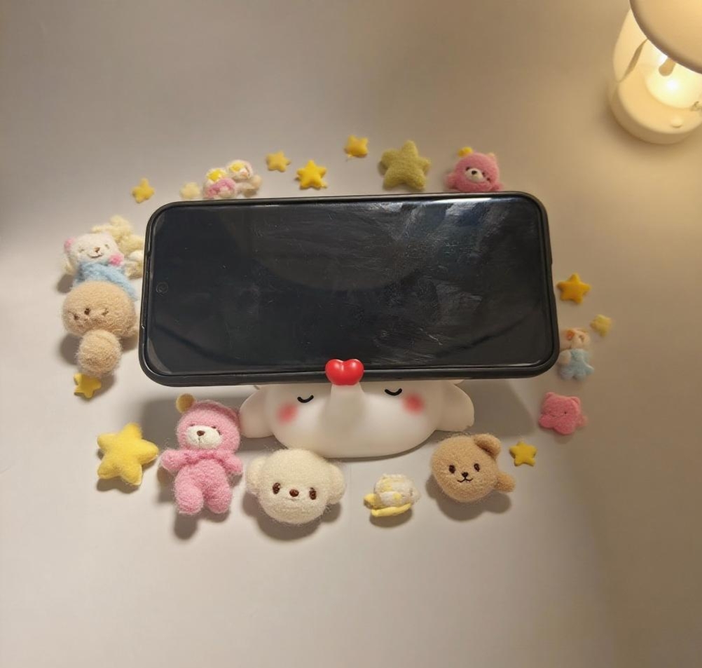 Nordic girl elephant night light Ambient light table lamp lighting Valentine's Day gift creative display piece Warm night companion ambient light can be used as a stand details Picture