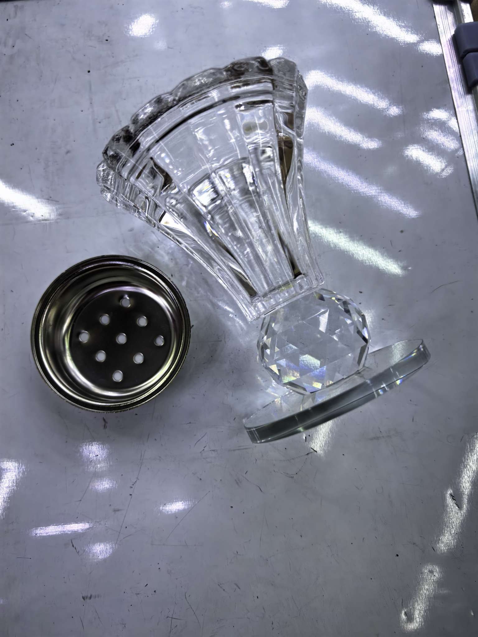 玻璃水晶香薰炉金色银色中东阿拉伯轻奢客厅摆件水晶详情图4