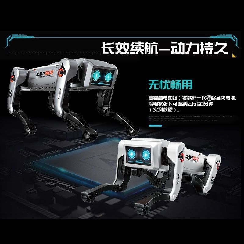 Wuyuan Toy Mechanical Dog 2025 Remote Control Mechanical Water Bomb Tank Dog Intelligent AI Programming Bionic Toy Small Mechanical Dog Export Wholesale Foreign trade Specification image
