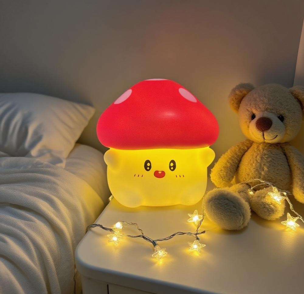 Creative mushroom night light, led decorative light, ambient light, Valentine's Day gift for girlfriend, Children's Day gift for kids, ambient light ornaments details Picture