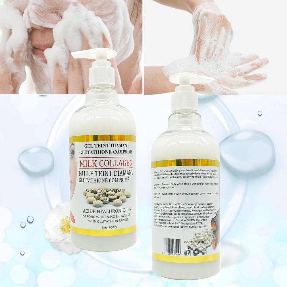 Diamant Gluthathio Comprime Shower Gel Milk Collagen Nourish details Picture