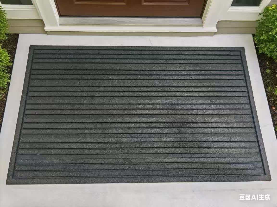 Thickened outdoor anti-slip rubber printed carpet floor mat details Picture