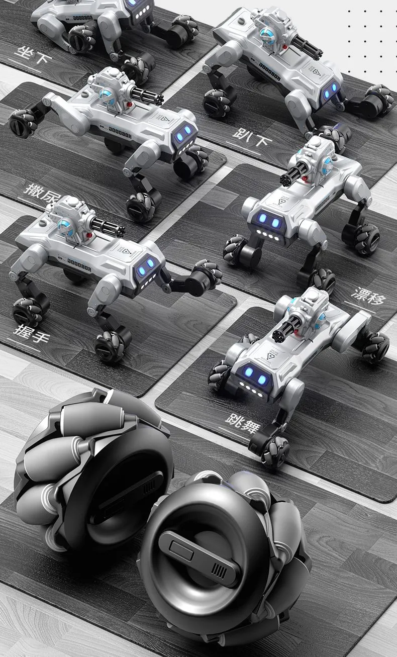 Wuyuan Toy Battle Robot Dog Intelligent 2025 New AI artificial voice control electric toy programming electronic mechanical Dog High-tech export wholesale Foreign trade detail image 5