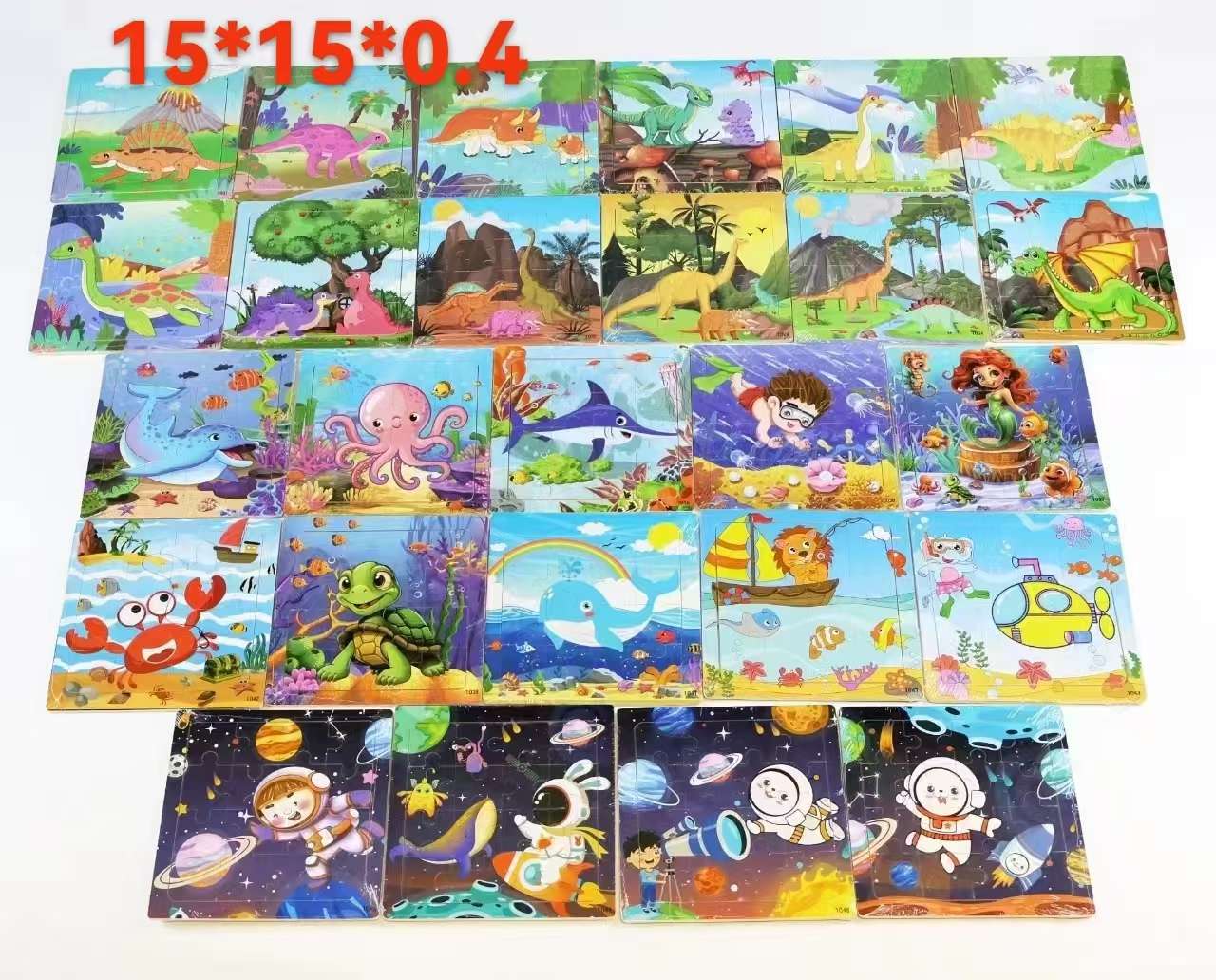Educational and educational toys for children, wooden jigsaw puzzles, cartoon three-dimensional jigsaw puzzles, and assembly toys are suitable for children's intellectual enlightenment jigsaw puzzles detail image 6