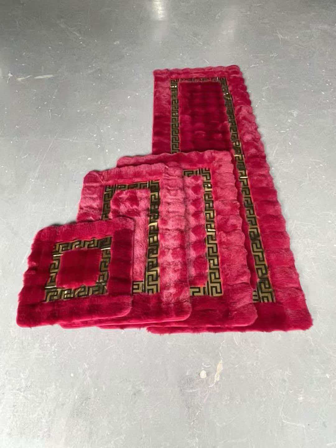 Bubble fleece rabbit fur anti-slip floor MATS, carpets and sofa cushions details Picture