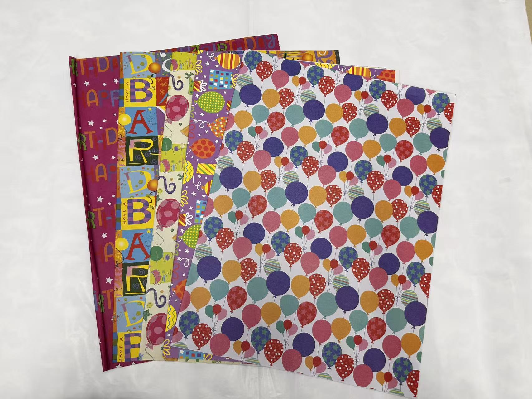 生日包装纸日用礼品包装纸礼品纸包装纸创意包装设计纸花纸礼物纸外包装纸彩纸印刷纸礼物包装纸细节图