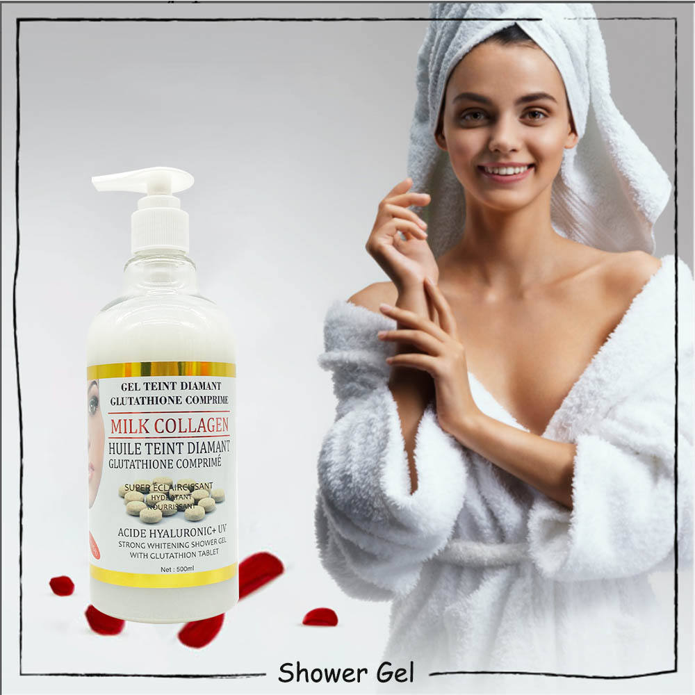 Diamant Gluthathio Comprime Shower Gel Milk Collagen Nourish