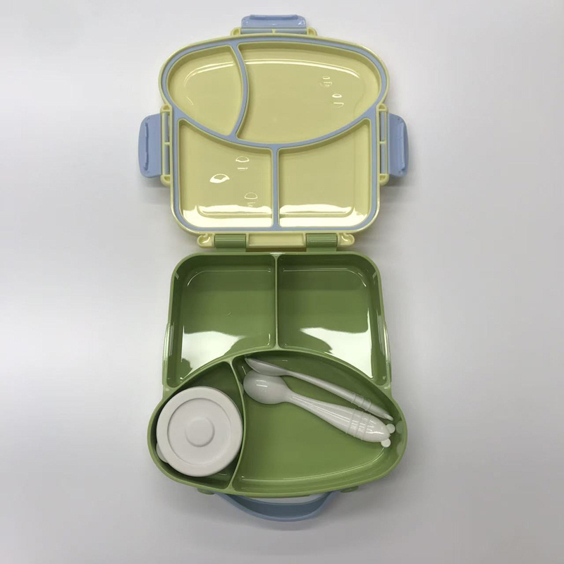 贝比吐司多色便携饭盒 学生儿童可爱餐盒 密封防漏分隔便当盒详情4