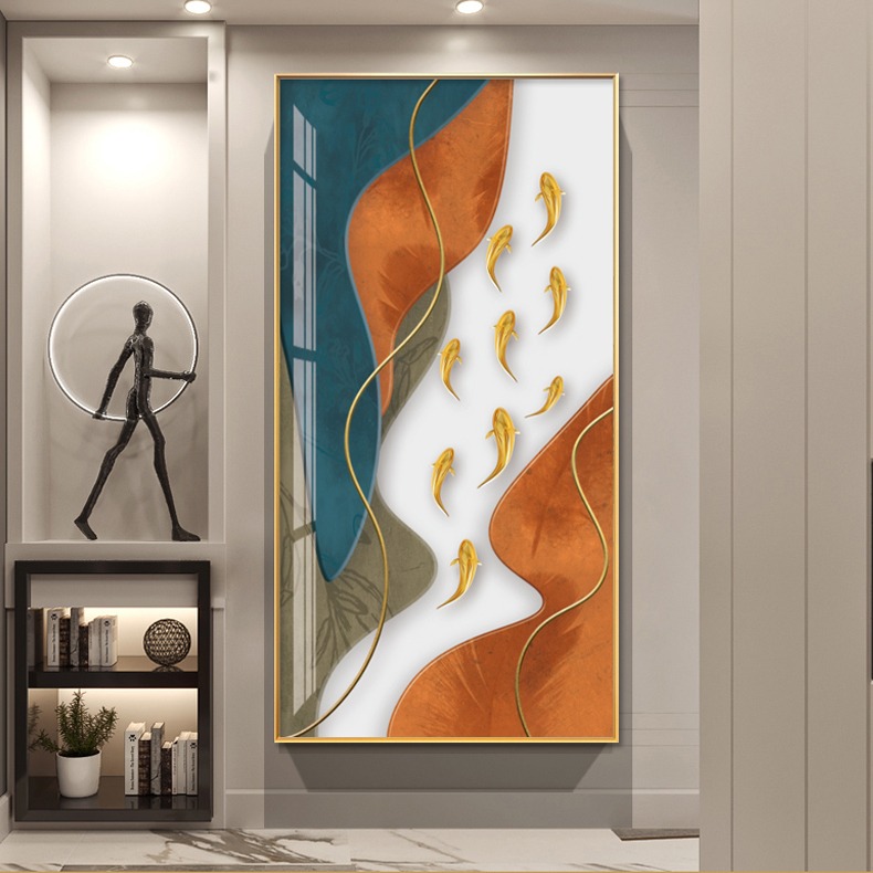 玄关画，晶瓷画，装饰画，油画，