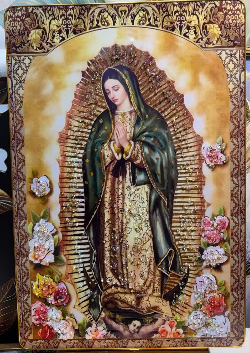 装饰画，晶瓷画，穆斯林，产品图