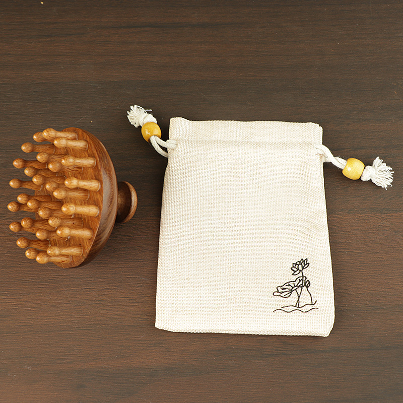 Multi-functional beauty, skin care and makeup tools, hair comb mirror, hair comb, air cushion comb, wooden comb, hairstyle comb, suitable for men and women, sandalwood comb, massage comb Application Scenario