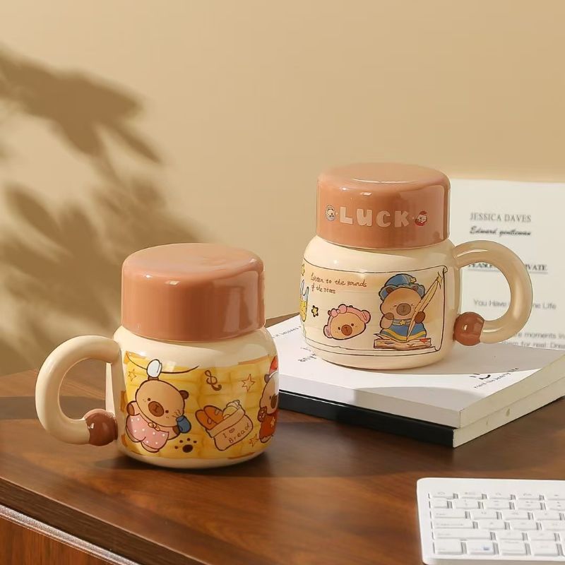 25-year new official authorized mug, cute Tom and Jerry home ceramic cup, birthday goblet, tea cup Item Picture