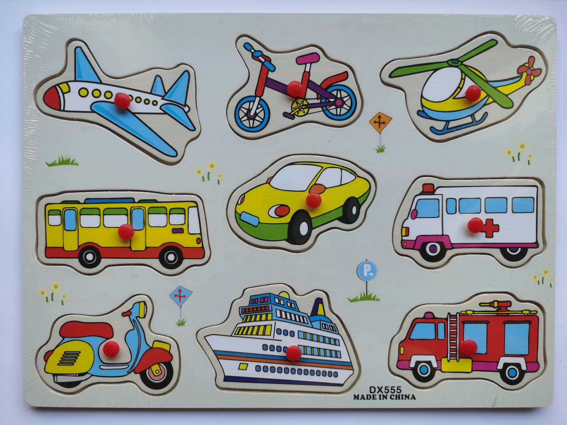 Wooden hand-grabbed board educational toys, children's jigsaw puzzle board, cartoon three-dimensional jigsaw puzzle assembly, fun educational games, suitable for children's learning toys detail image 12