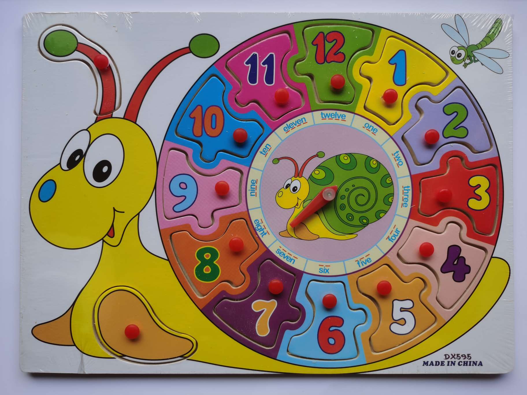 Wooden hand-grabbed board educational toys, children's jigsaw puzzle board, cartoon three-dimensional jigsaw puzzle assembly, fun educational games, suitable for children's learning toys Item Picture