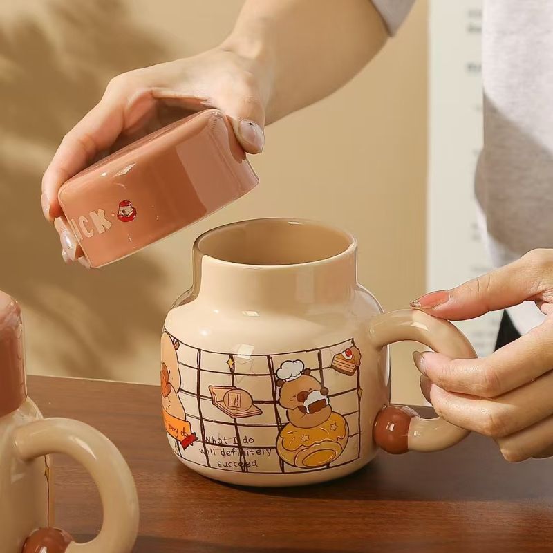 25-year new official authorized mug, cute Tom and Jerry home ceramic cup, birthday goblet, tea cup Application Scenario