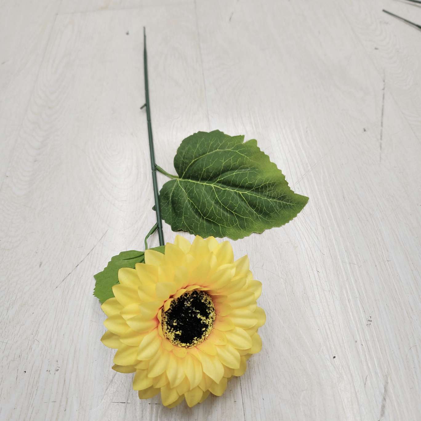 单枝非洲菊办公文化仿真园艺花杆火把狂欢夜导具仿真花diy发饰电镀玫瑰花钩织花详情图10