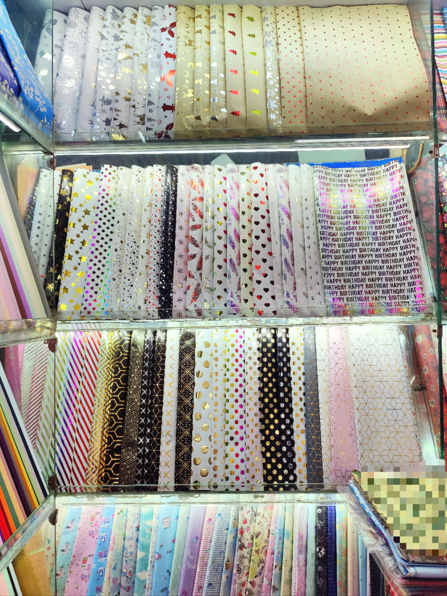 Gift wrapping paper Hotstamp paper 烫金纸 Item Picture