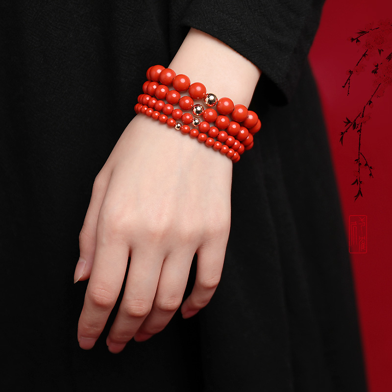 DIY cinnabar women's bracelet Item Picture