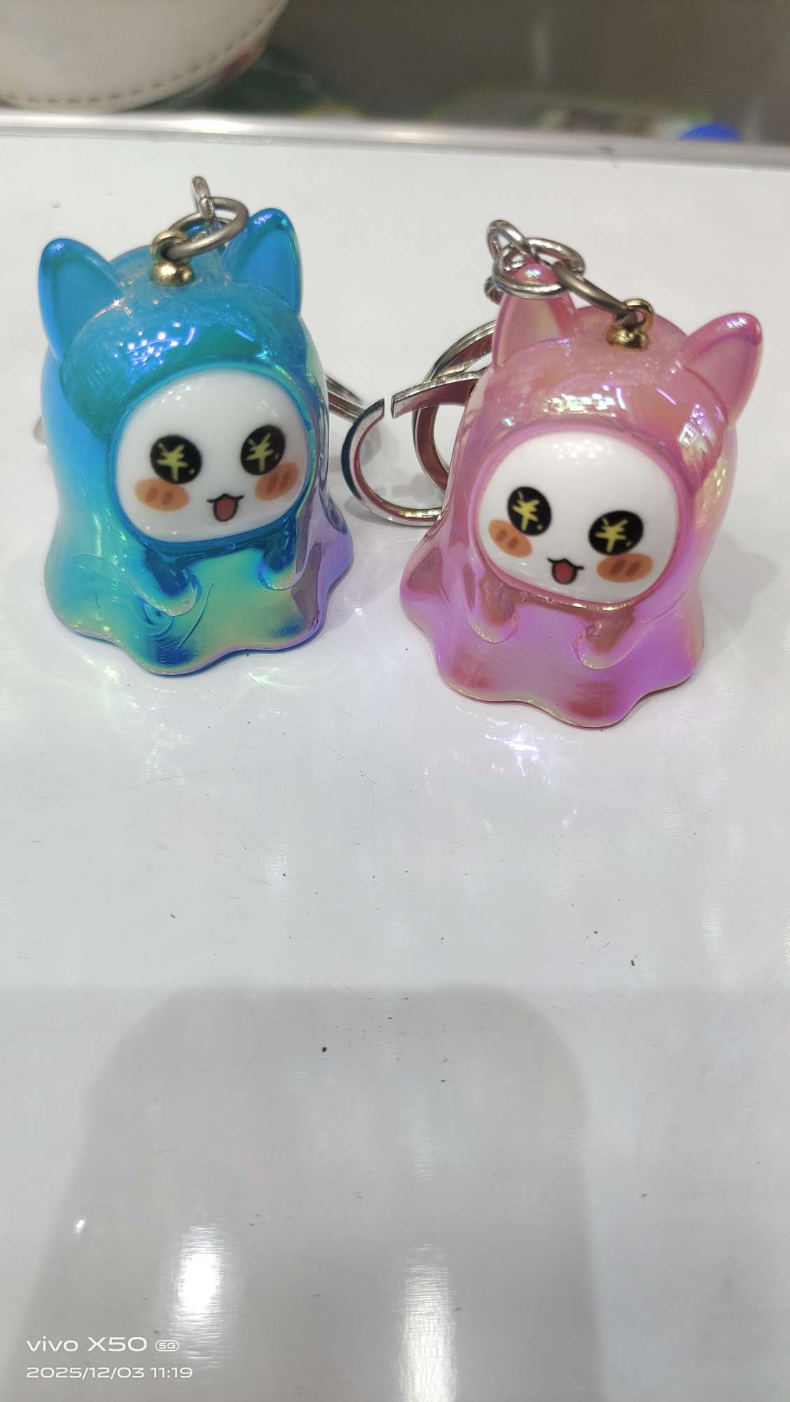 可爱的雪娃娃钥匙扣