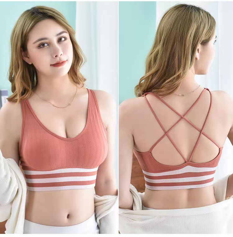 【 Sexy Cross Back Wrap 】 bra details Picture