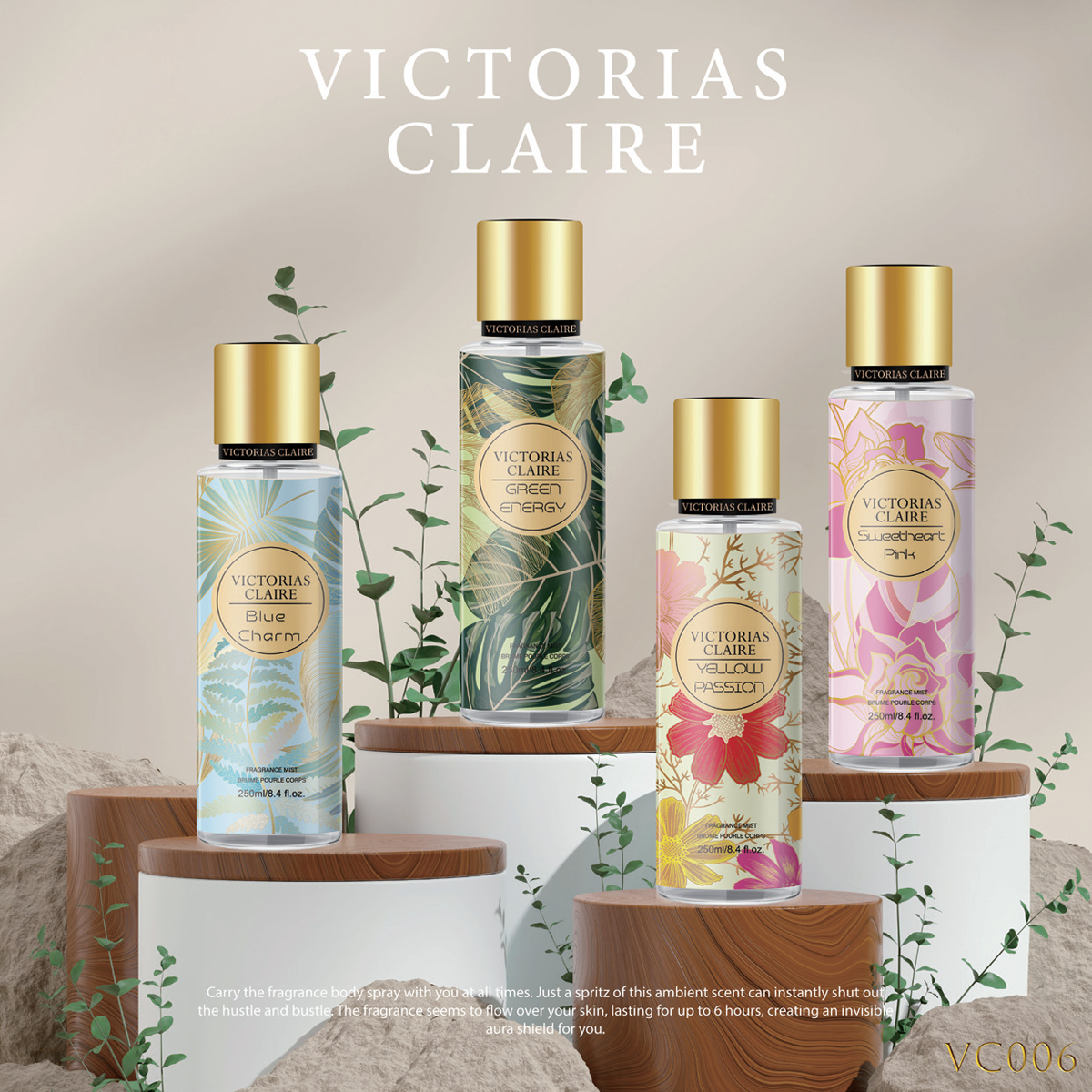 外贸热销香体喷雾 多款式高颜值图案(文字 / 甜品 / 果味)250ml 持久淡香详情6